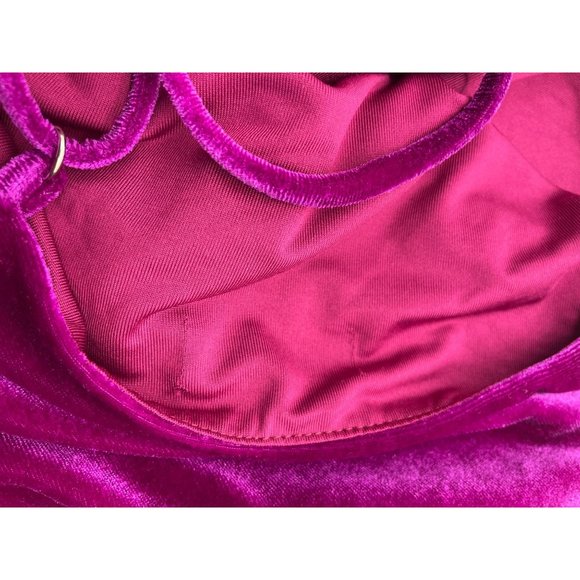 Lovers and Friends Agnes Bodysuit Magenta S Velvet Pink - Picture 9 of 9